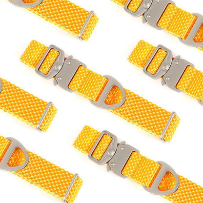 Cotton-Feel Dog Collar, Nylon, Quick-Release Buckle