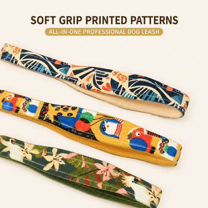 Printed P Rope Pet Dog Leash – Anti-Bold Pulling / Anti-Rushing, Fits All Dog Breeds.
