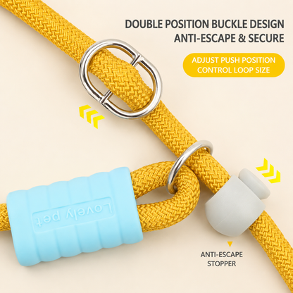 Printed P Rope Pet Dog Leash – Anti-Bold Pulling / Anti-Rushing, Fits All Dog Breeds.