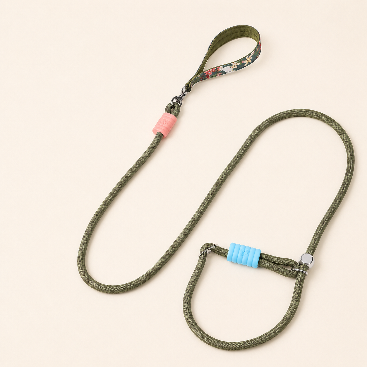 Printed P Rope Pet Dog Leash – Anti-Bold Pulling / Anti-Rushing, Fits All Dog Breeds.