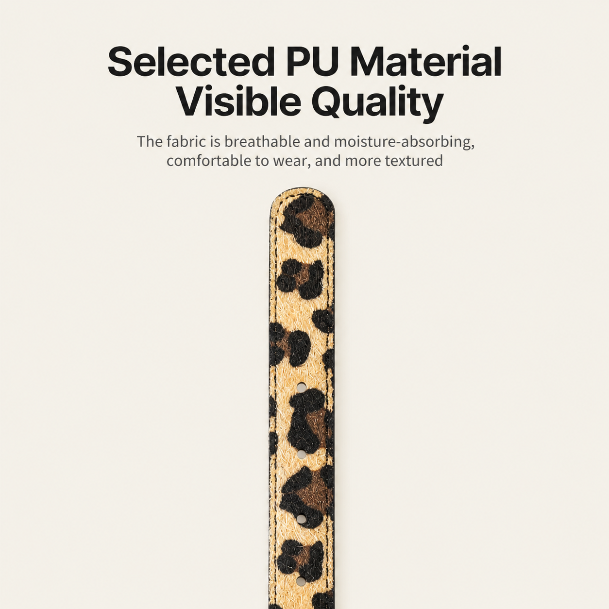 PU Leather Pet Collar, Leopard/Snake Print Design