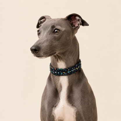 Pearl-embellished dog collar | Camellia-embellished collar, suitable for all dog breeds and cats